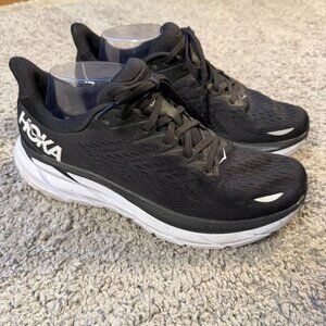 Hoka Women's Black and White Running Shoes